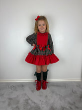 Load image into Gallery viewer, Ceyber Green Tartan Dress