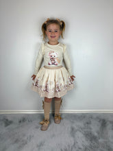Load image into Gallery viewer, Giorgio Bambini Beige Teddy Skirt Set