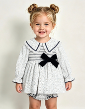 Load image into Gallery viewer, Valentina Mati Navy Floral Dress