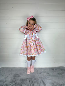 Ceyber Gingerbread Double Bow Dress