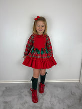 Load image into Gallery viewer, Ceyber Red Tartan Dress