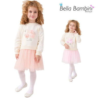 Bupper Older Girls Swan Tulle Dress