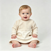 Load image into Gallery viewer, iDO Baby Girls Cream Boulce Pocket Dress