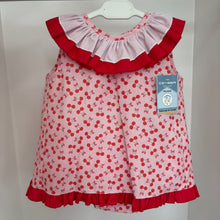 Load image into Gallery viewer, Ceyber Baby Girls Pink Cherry Open Back Jam Set