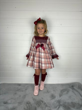 Load image into Gallery viewer, Ceyber Smock Burgundy Dress