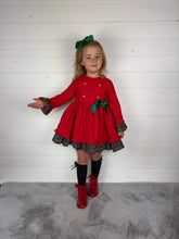 Load image into Gallery viewer, Ceyber Red Side Bow Dress