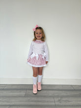 Load image into Gallery viewer, Ceyber Baby Girls Candy Cane Skirted Jam