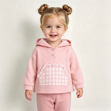 Load image into Gallery viewer, PRE ORDER Rapife Girls Pink Check Lounge Set