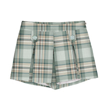 Load image into Gallery viewer, Mayoral Older Girls Green Plaid Short Set