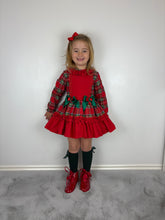 Load image into Gallery viewer, Ceyber Red Tartan Dress