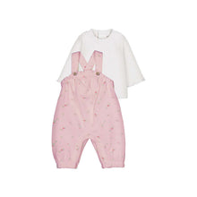 Load image into Gallery viewer, Mayoral Girls Pink Floral Dungaree Set