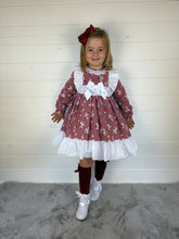 Load image into Gallery viewer, Ceyber Girls Burgundy Blossom Dress