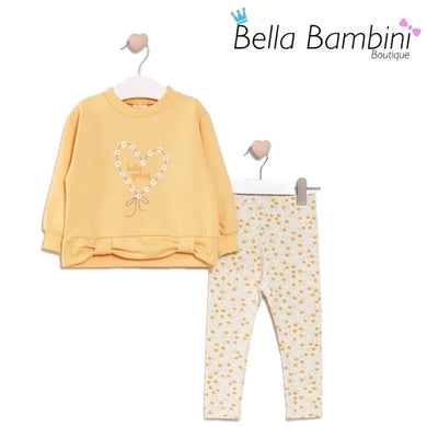 Lemon Floral Legging Set 1Y-4Y