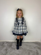 Load image into Gallery viewer, Ceyber Navy &amp; Grey Dress