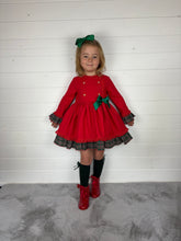 Load image into Gallery viewer, Ceyber Red Side Bow Dress