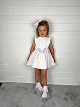 Load image into Gallery viewer, Ceyber Girls Pink Waffle Double Bow Dress