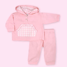 Load image into Gallery viewer, PRE ORDER Rapife Girls Pink Check Lounge Set