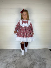 Load image into Gallery viewer, Ceyber Girls Burgundy Blossom Dress