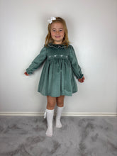 Load image into Gallery viewer, Dulce De Fresa Green Velvet Dress