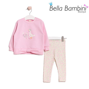 Pink Goose Floral Legging Set 9M-24M