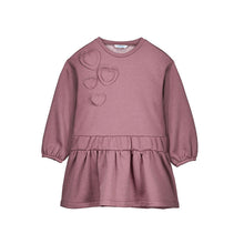 Load image into Gallery viewer, Mayoral Older Girls Violet 3D Love Heart Fleece Dress