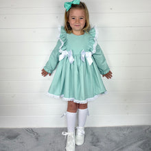 Load image into Gallery viewer, Ceyber Mint Double Bow Dress