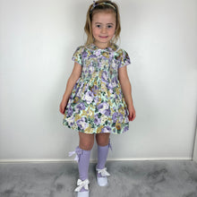 Load image into Gallery viewer, Mabini Girls Lilac Floral Smock