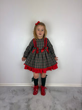 Load image into Gallery viewer, Ceyber Green Tartan Dress