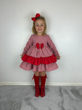 Load image into Gallery viewer, Ceyber Red Gingham Dress