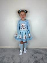 Load image into Gallery viewer, Giorgio Bambini Blue Teddy Skirt Set