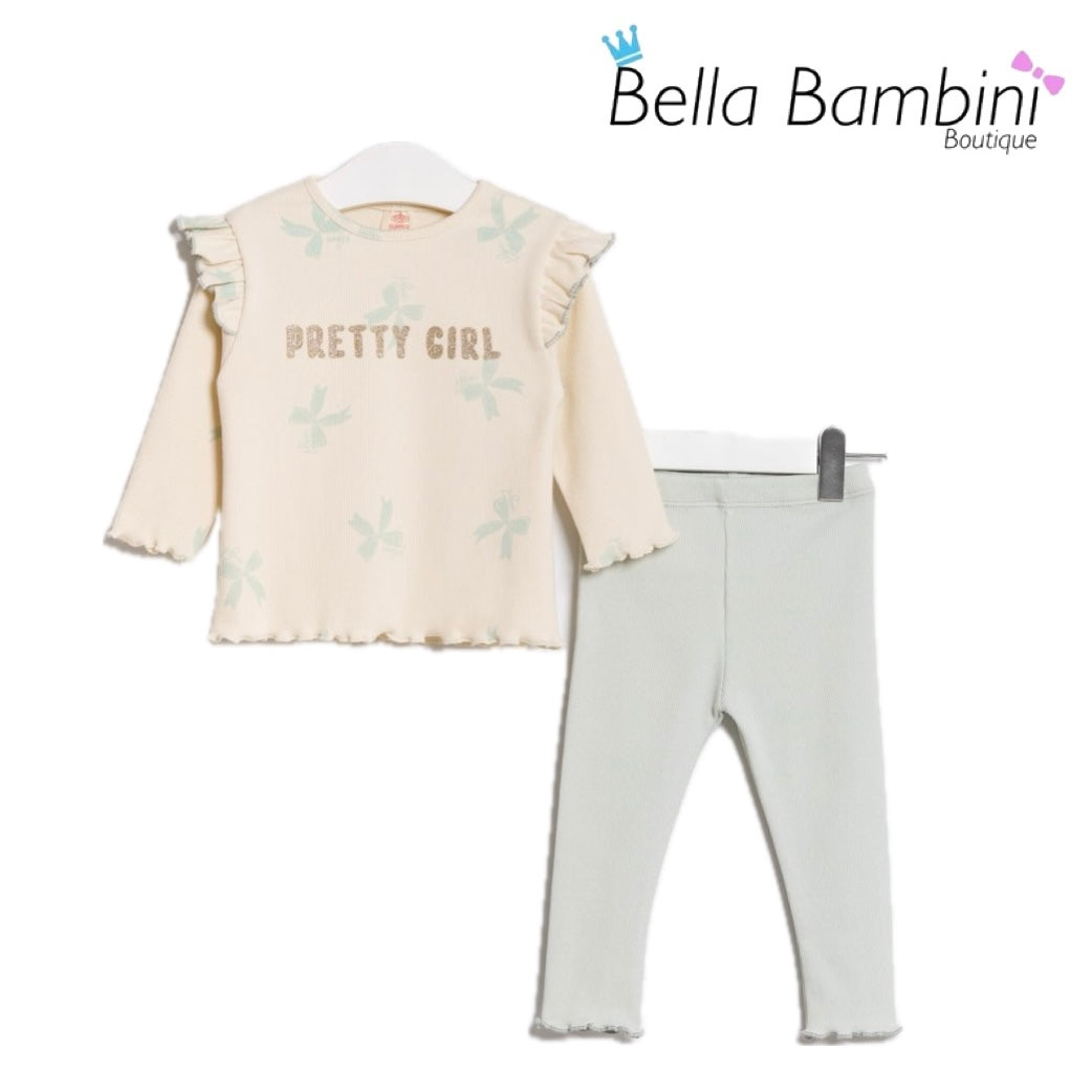 Mint Pretty Girl Legging Set 9M-24M