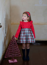 Load image into Gallery viewer, Dbb Collection Older Girls Red Tartan Dress