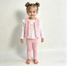 Load image into Gallery viewer, Lily &amp; Jack Girls Pink Faux Fur Gilet 3 Piece Set