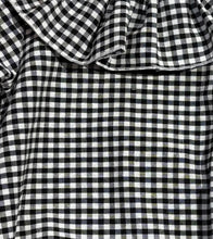 Load image into Gallery viewer, Ceyber Baby Girls Black &amp; White Gingham Romper