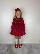 Load image into Gallery viewer, Dulce De Fresa Red Velvet Dress