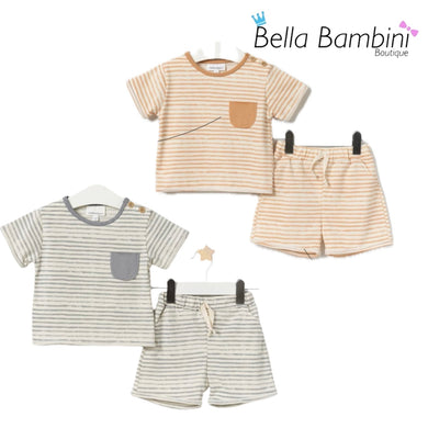 Baby Boys Stripe Top and Short Set