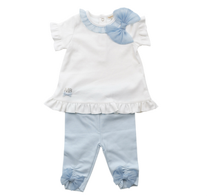 Mintini Girls Blue Leggings Set