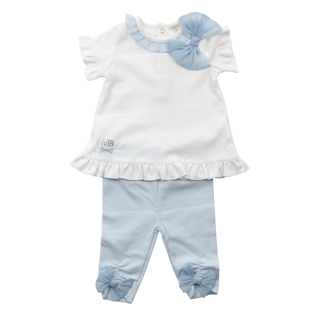 Mintini Girls Blue Leggings Set