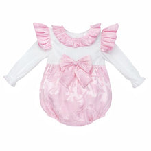 Load image into Gallery viewer, Wee Me Baby Girls Jacquard Romper