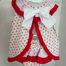 Load image into Gallery viewer, Ceyber Baby Girls Strawberry Open Back Jam Set