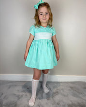 Load image into Gallery viewer, Mabini Girls Mint Smock