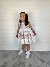 Load image into Gallery viewer, Ceyber Girls Pink Polka Puffball Style Dress