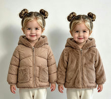 Load image into Gallery viewer, iDO Baby Girls Beige Reversible Coat