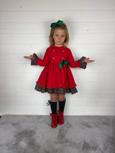 Load image into Gallery viewer, Ceyber Red Side Bow Dress