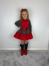 Load image into Gallery viewer, Ceyber Green Tartan Dress