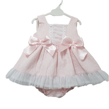 Load image into Gallery viewer, Ceyber Baby Girls Pink Lace Trim Dress