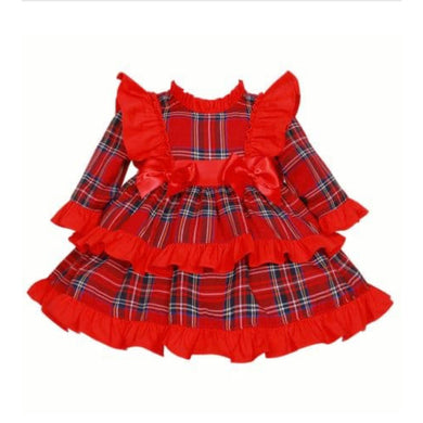 Wee Me Tartan Frill Puffball Dress
