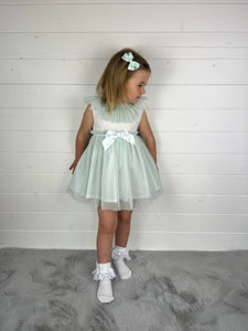Ceyber Girls Mint Tulle Dress