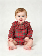 Load image into Gallery viewer, Ceyber Baby Girls Red Tartan Romper