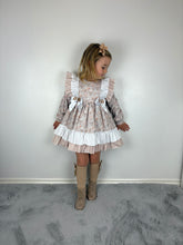 Load image into Gallery viewer, Ceyber Tan Carousel Print Dress